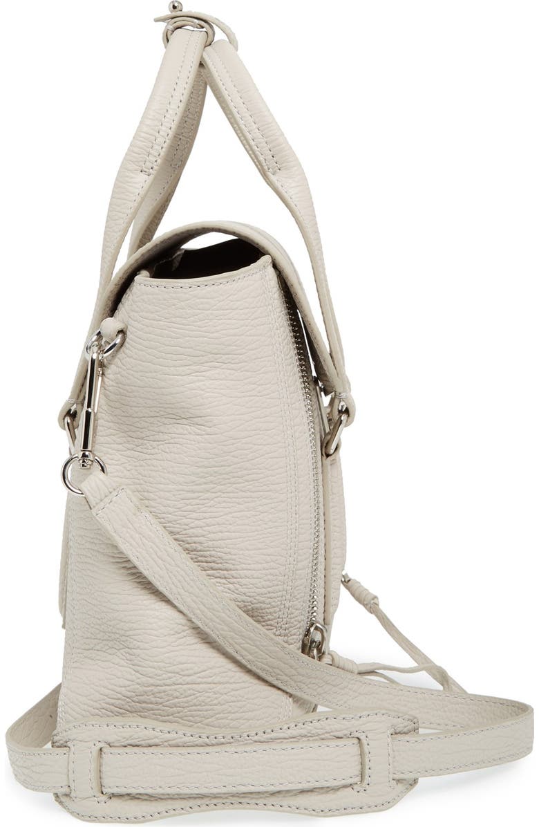 3.1 Phillip Lim 'Medium Pashli' Shark Embossed Leather Satchel, Alternate, color,