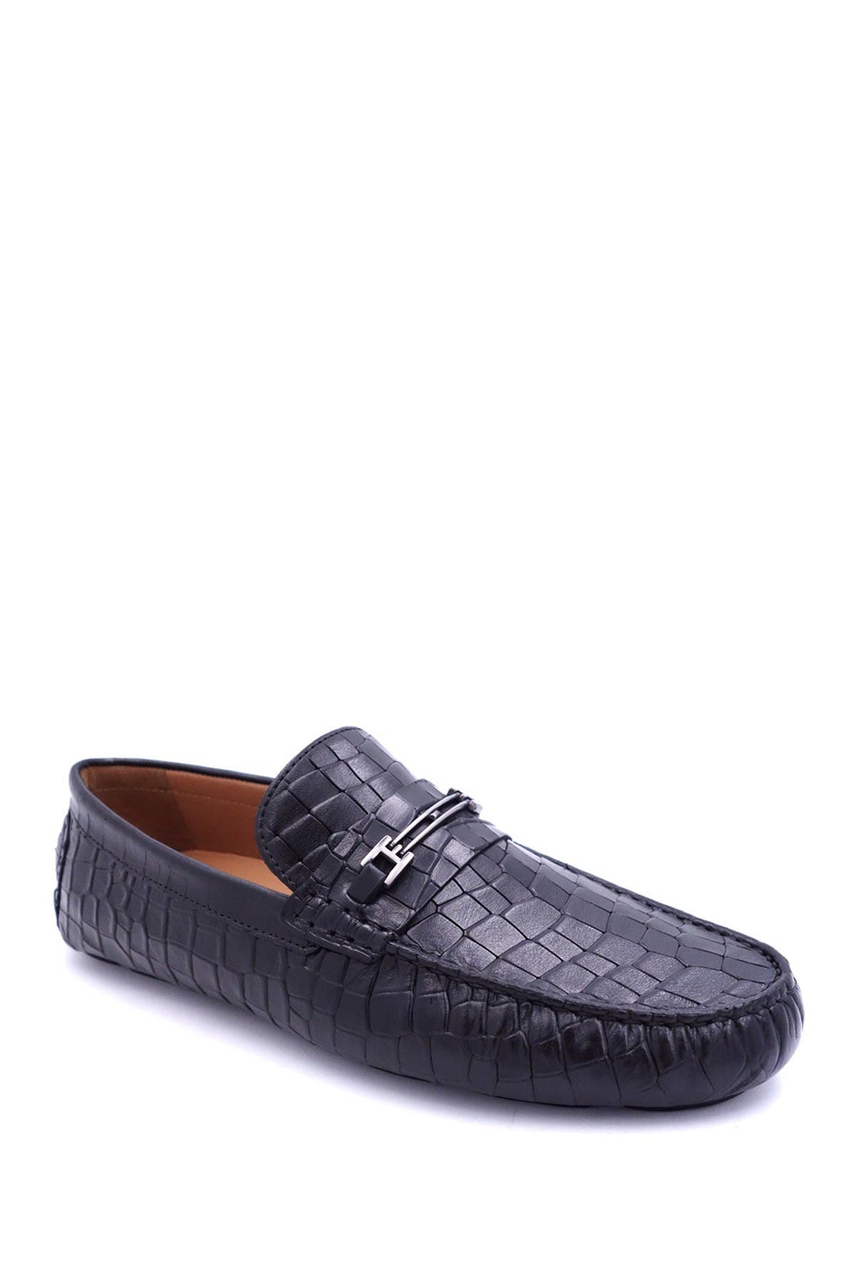 Bacco Bucci Calix Embossed Alligator Moccasin, Main, color, 