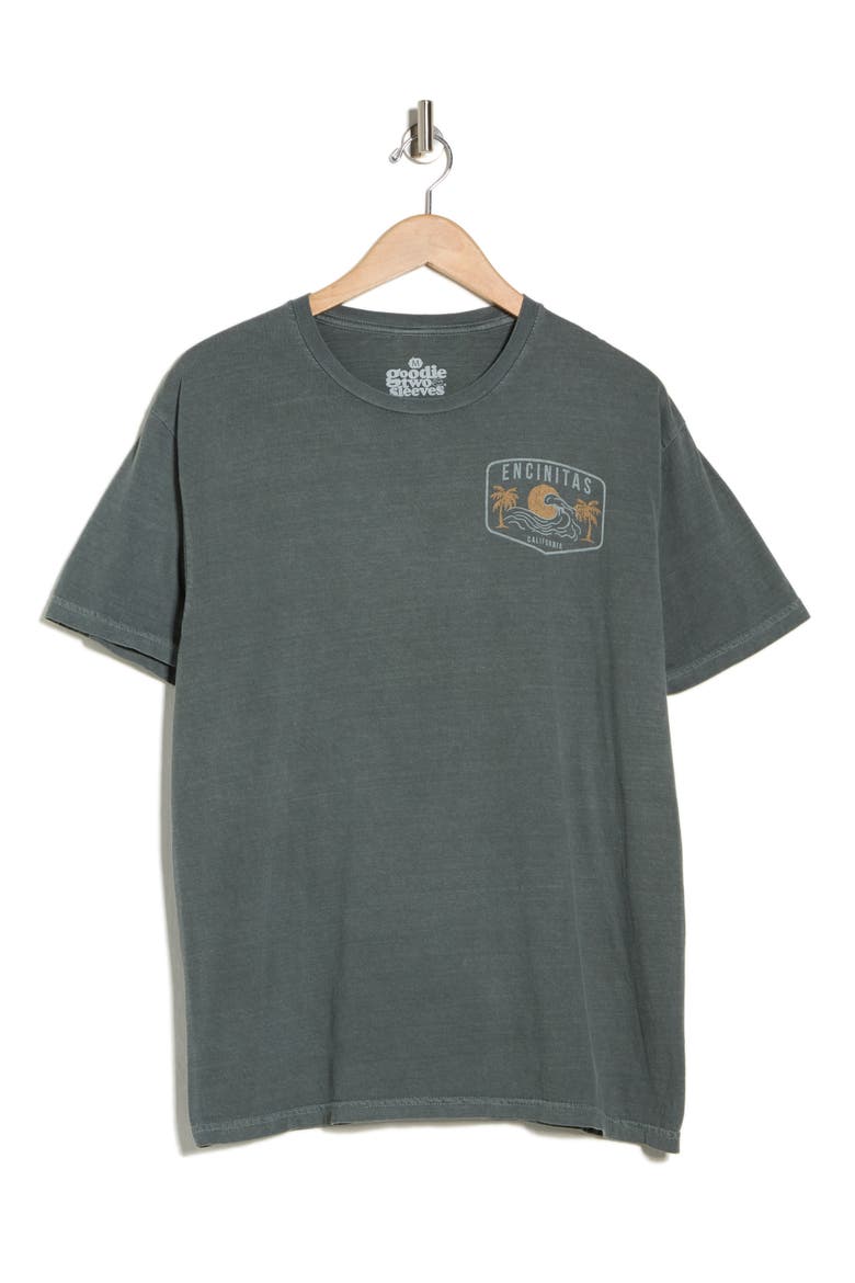 Encinitas Waves Graphic T-Shirt, Alternate, color, GREY