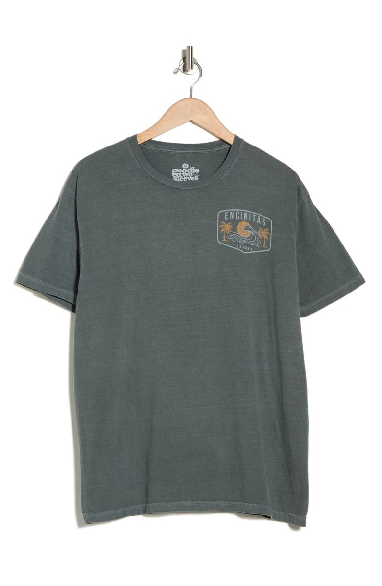 Goodie Two Sleeves Encinitas Waves Graphic T-Shirt, Main, color, Grey
