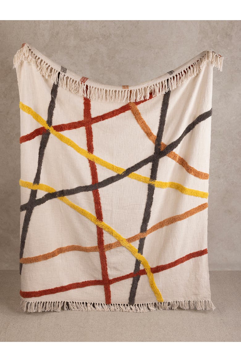 Tashi Throw Blanket 50"x60", Main, color, Multicolored