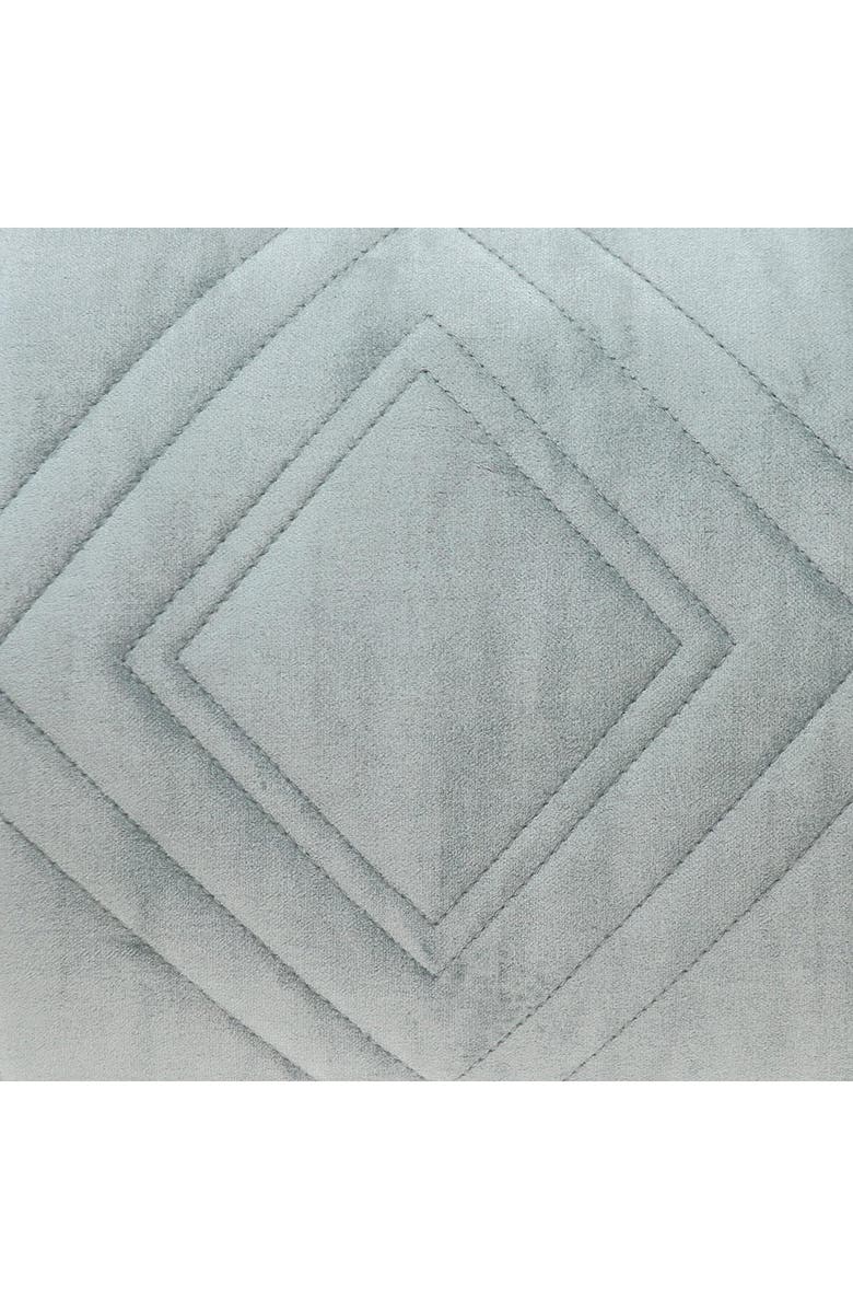 PARKLAND COLLECTION Reta Diamond Quilted Throw Pillow, Alternate, color, Gray