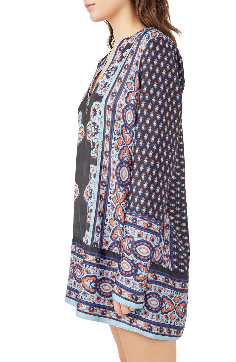 Free People Meadow Mod Long Sleeve Minidress, Alternate, color, 