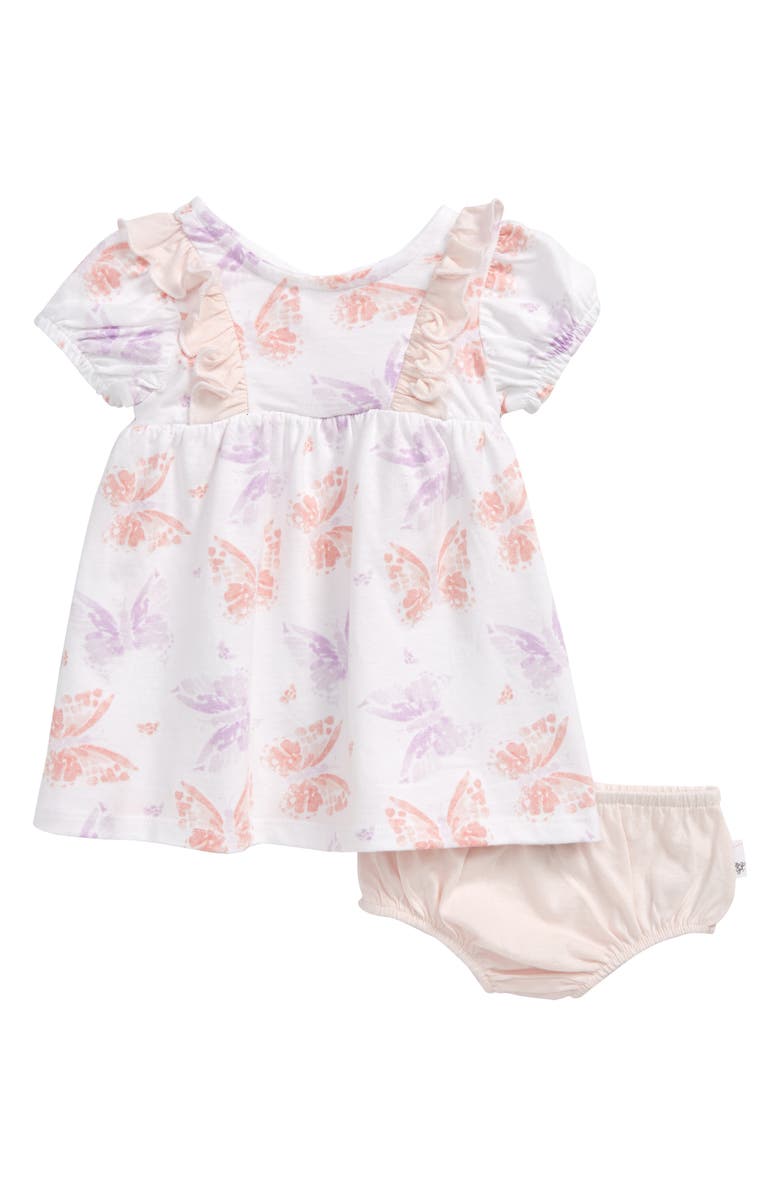 Burt's Bees Baby Butterfly Organic Cotton Dress, Main, color,