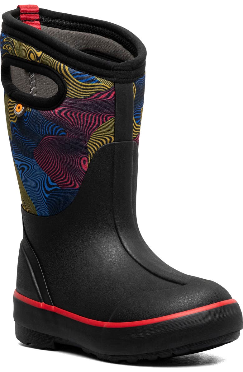 Bogs Kids' Classic II Warped Waterproof Boot, Main, color,