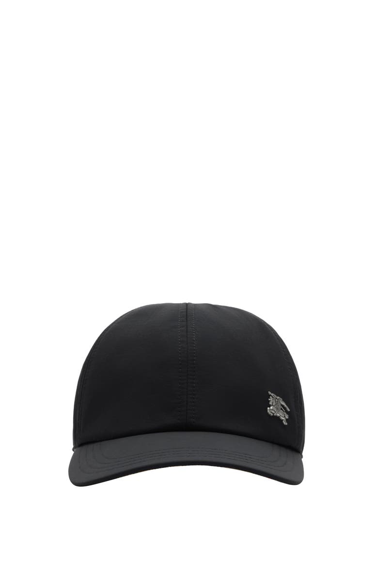 Burberry Nylon Baseball Cap, Main, color, Black