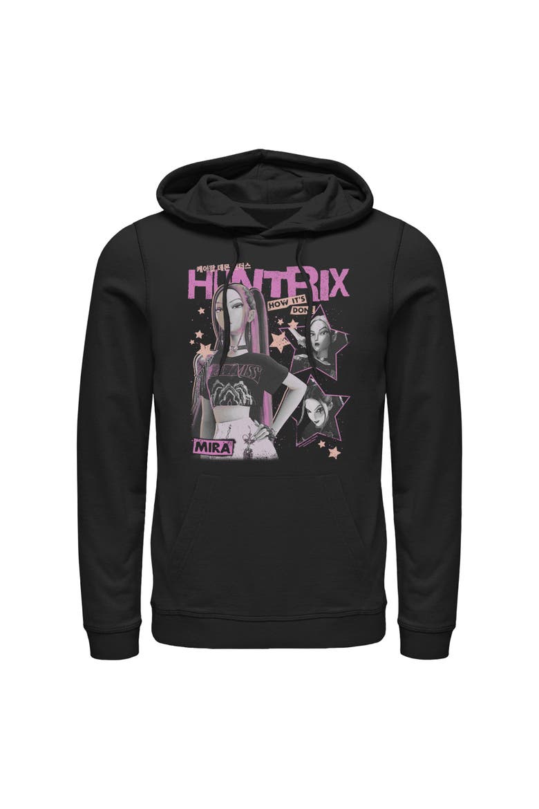 Men's Pop Star Huntrix Mira Lightweight Hoodie, Main, color, Black