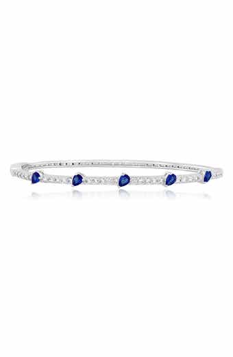 Pear and Round Cubic Zirconia Bangle