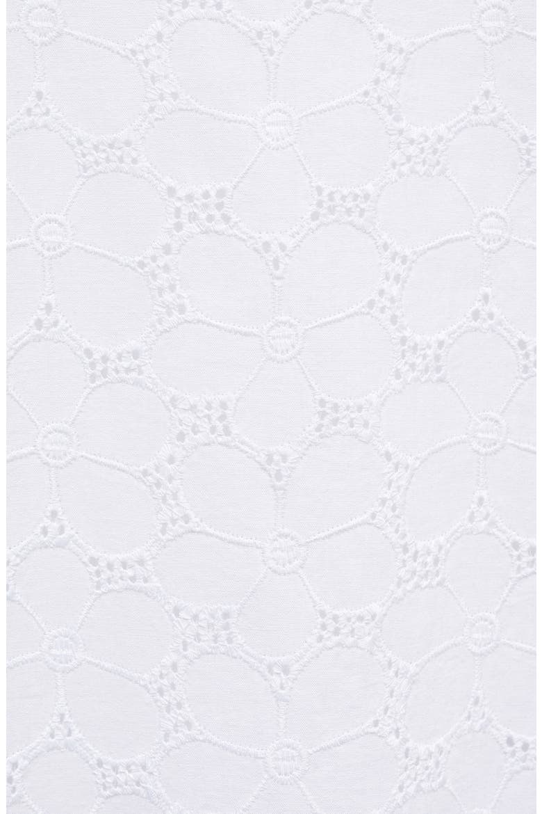 Floral Embroidered Eyelet Top, Alternate, color, WHITE