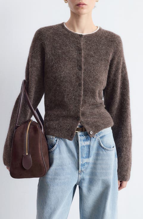 Alpaca & Wool Blend Cardigan