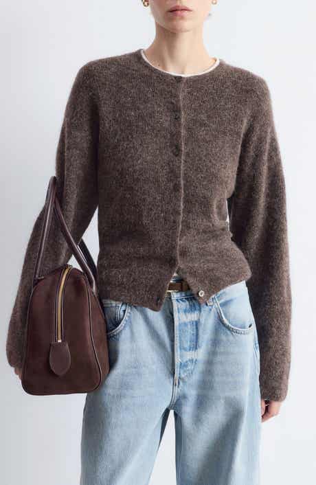 Alpaca & Wool Blend Cardigan