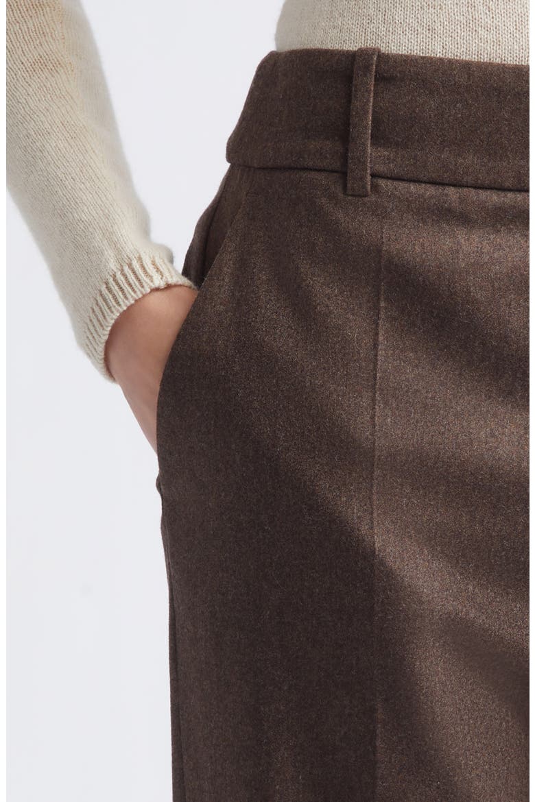Stretch Virgin Wool & Cashmere Crop Pants, Alternate, color, 05 BROWN
