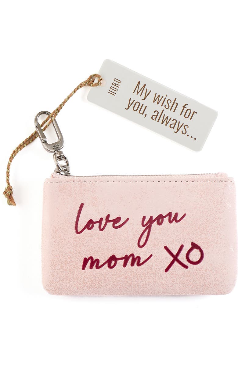 HOBO Sentiment Leather Pouch, Main, color, Blossom