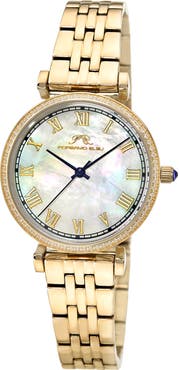 PORSAMO BLEU Emma Mother-of-Pearl Dial Bracelet Watch