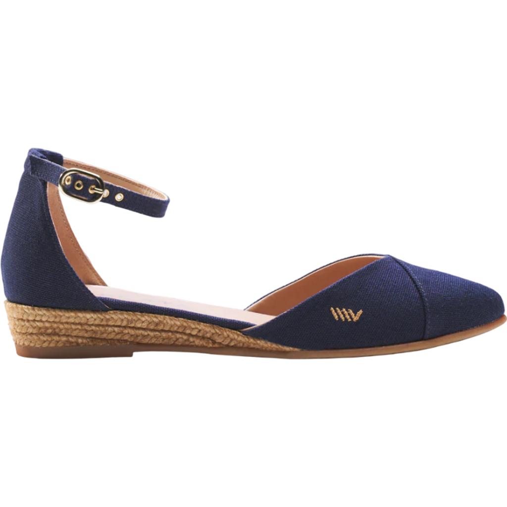Viscata Montroig Canvas Espadrille Flats In Navy