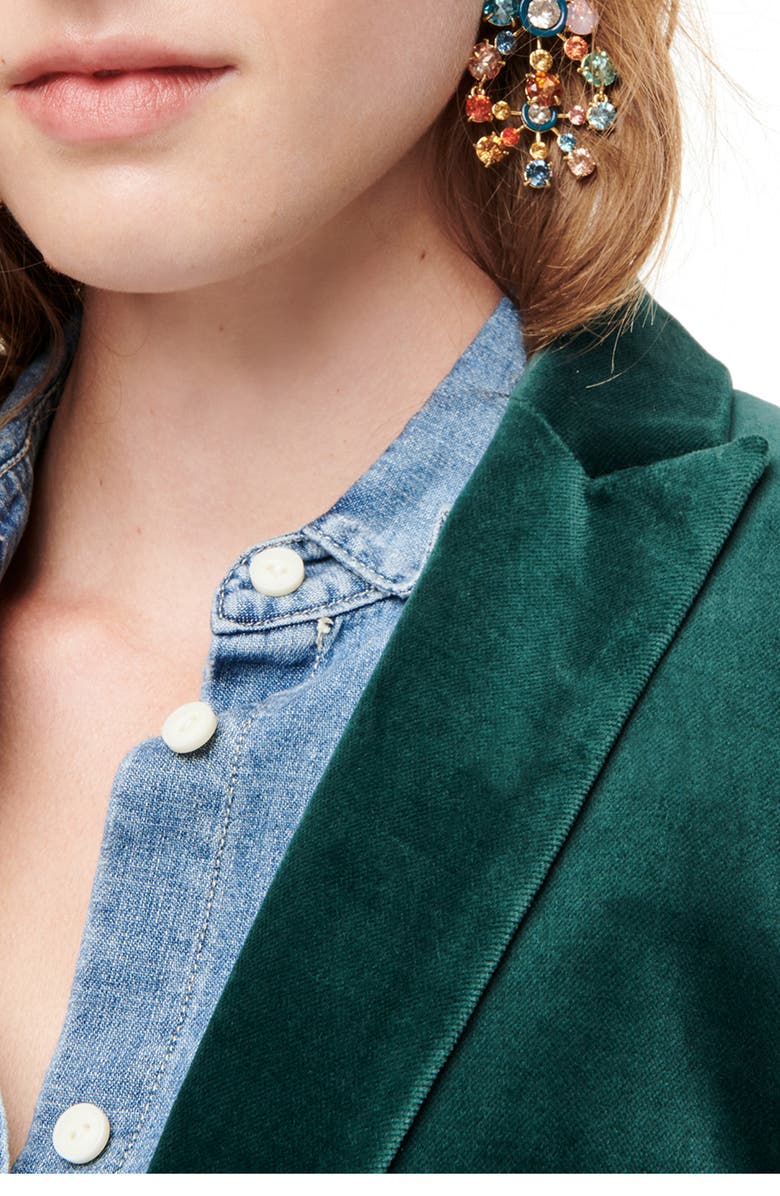 J.Crew Parke Velvet Blazer, Alternate, color,