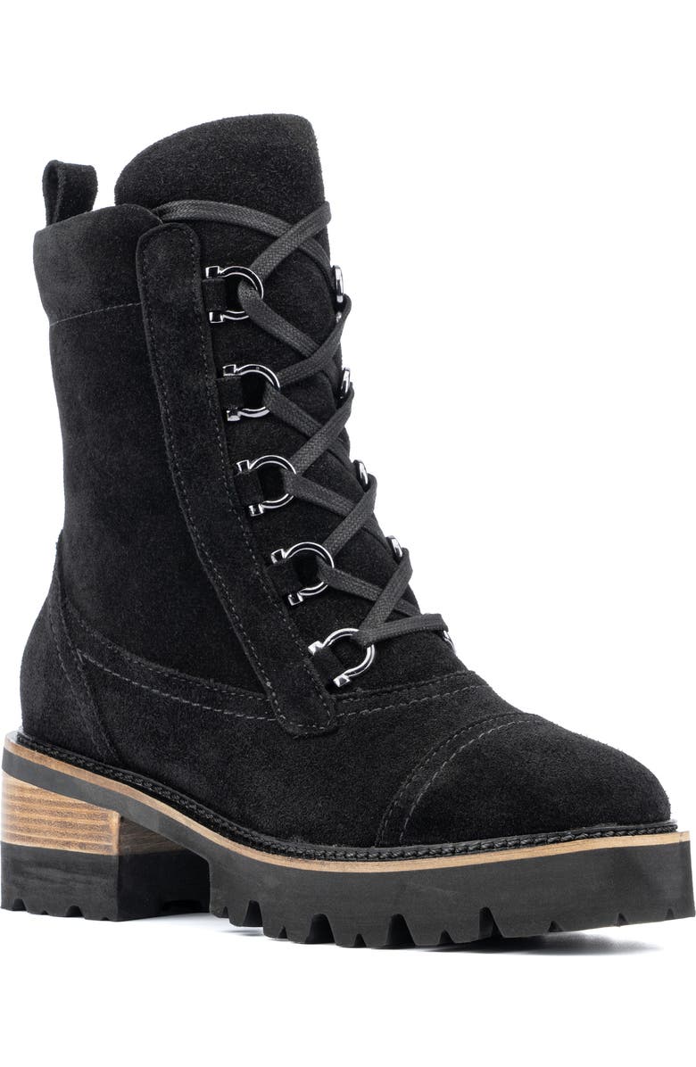 VINTAGE FOUNDRY Eleonora Lug Boot, Main, color, Black