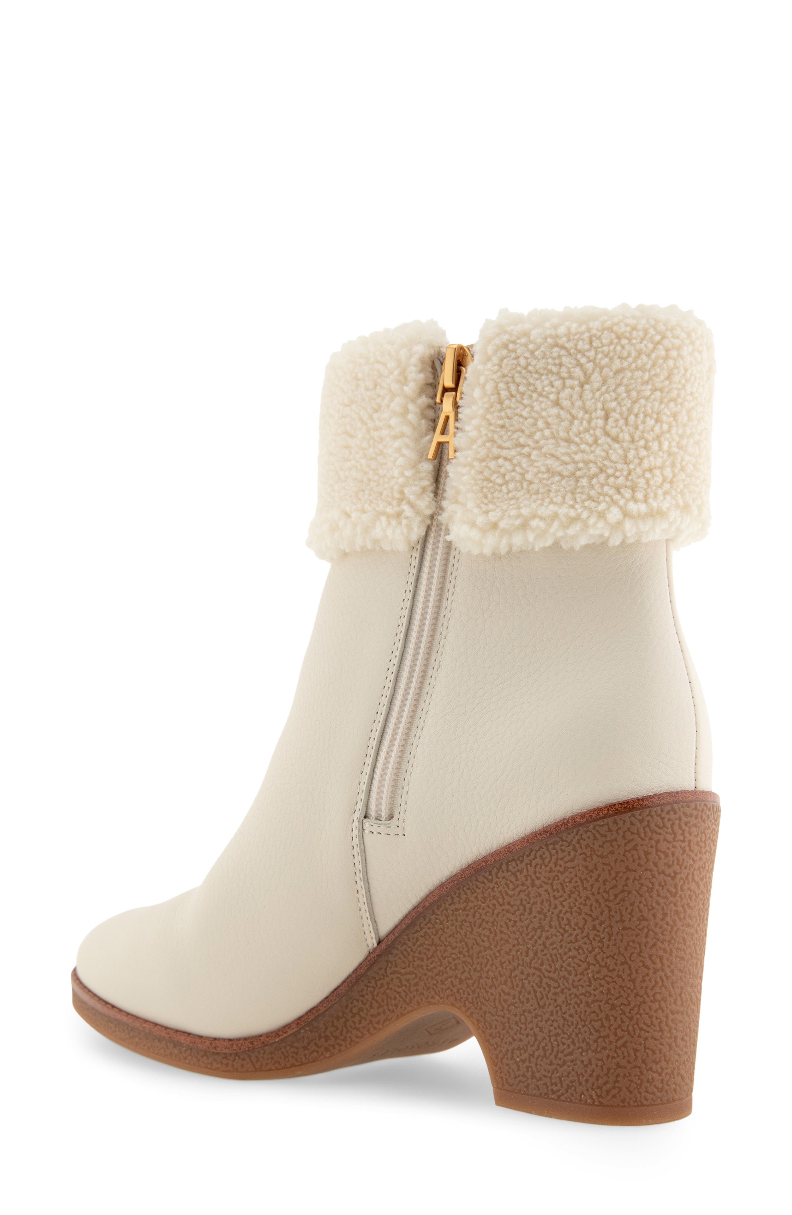 Aerosoles Mina Faux Shearling Bootie, Alternate, color, 