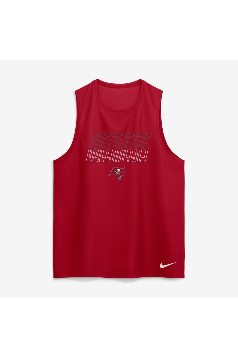 Men's Nike Red Tampa Bay Buccaneers Kickoff Miler Dri-FIT Tank​ Top, Alternate, color, Red