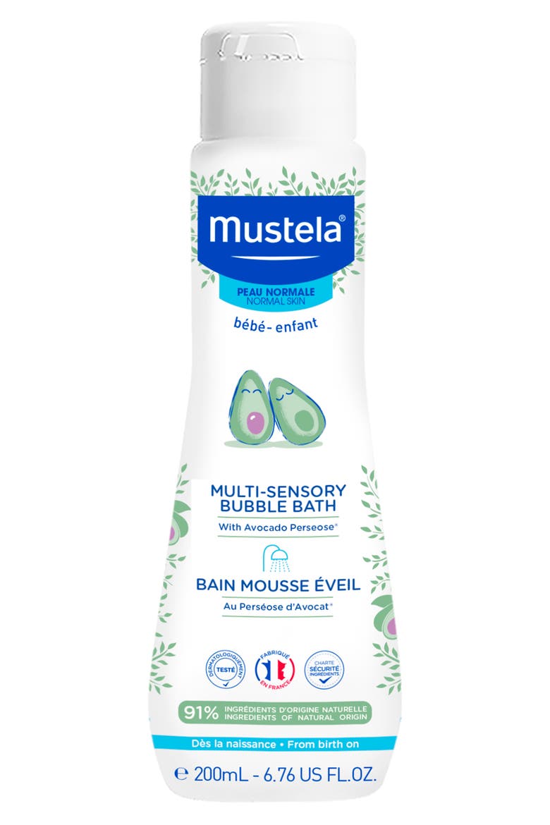 Multi-Sensory Bubble Bath with Avocado Perseose, Main, color, WHITE