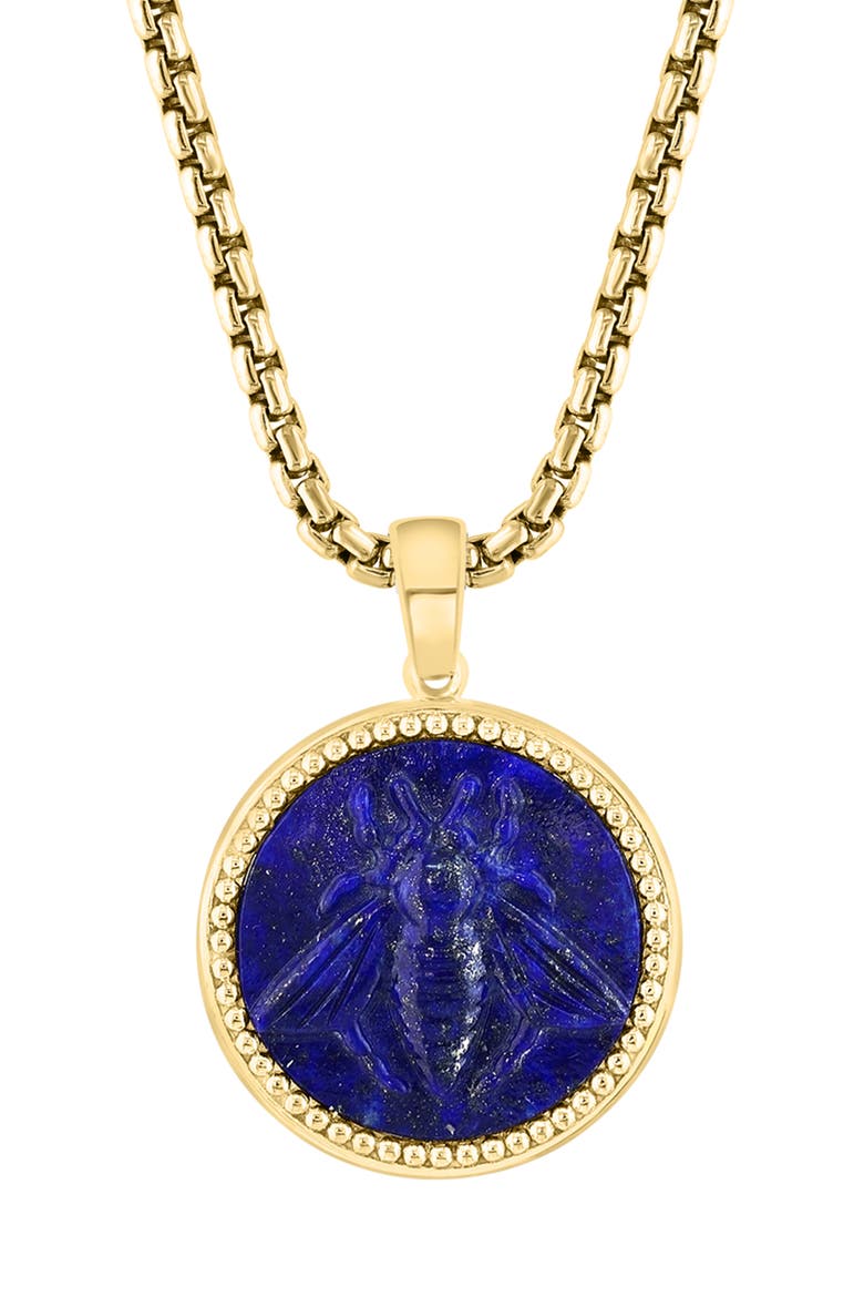 Lapis Lazuli Pendant Necklace, Alternate, color, BLUE