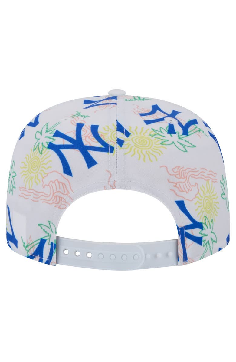 New Era Men's New Era White New York Yankees Islander Golfer Snapback Hat, Alternate, color, White