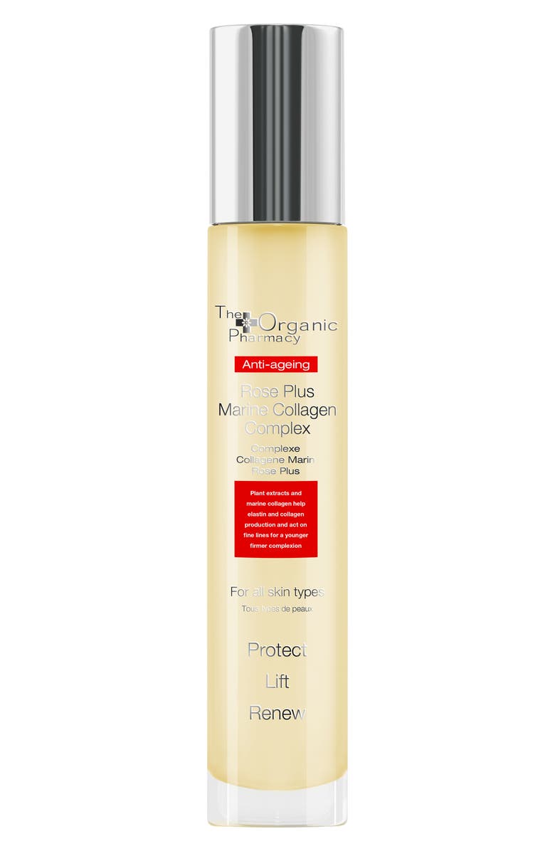 The Organic Pharmacy Rose Plus Marine Collagen Complex Facial Serum, Main, color,