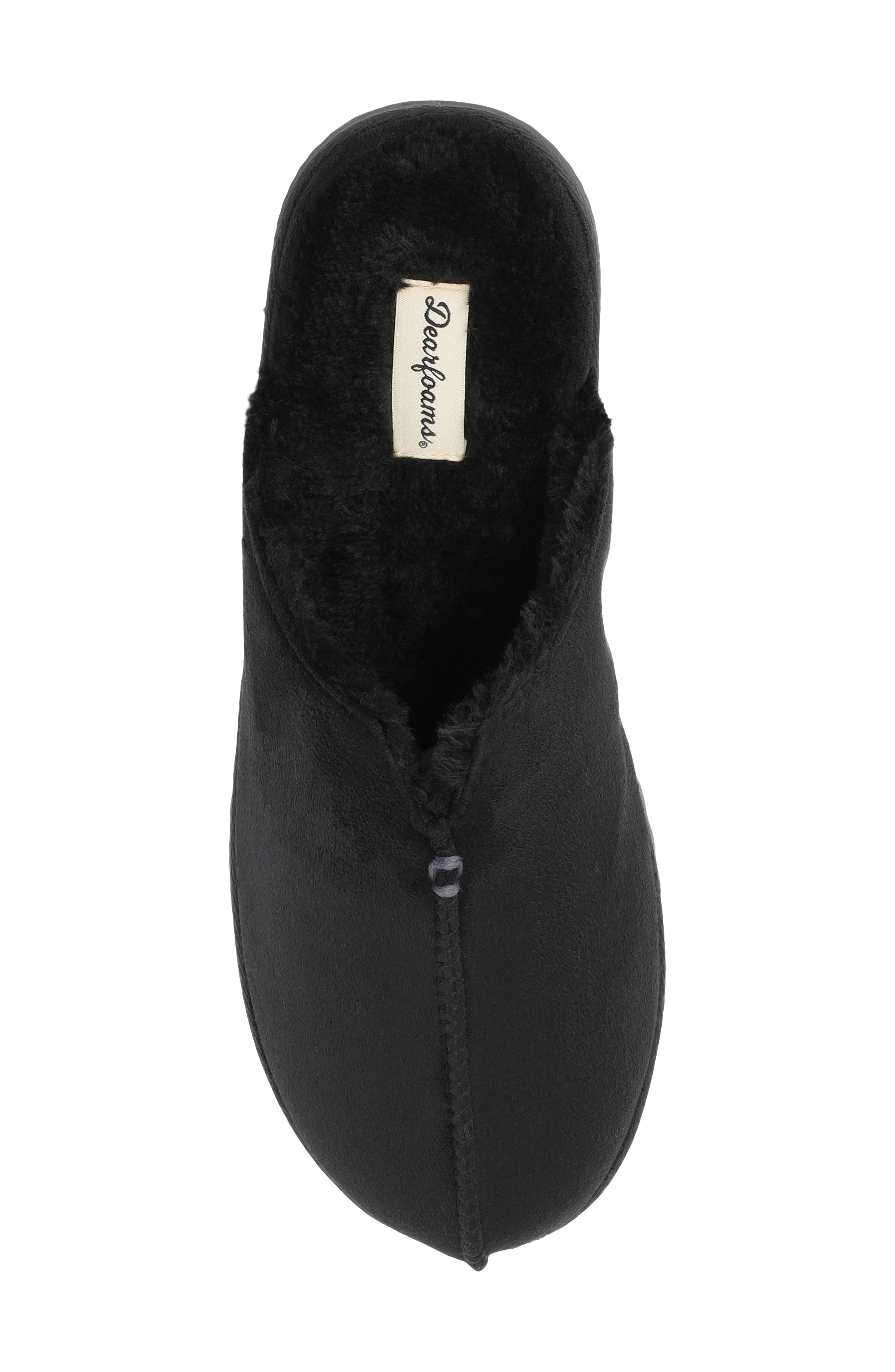 Fenway Scuff Slipper, Alternate, color, BLACK