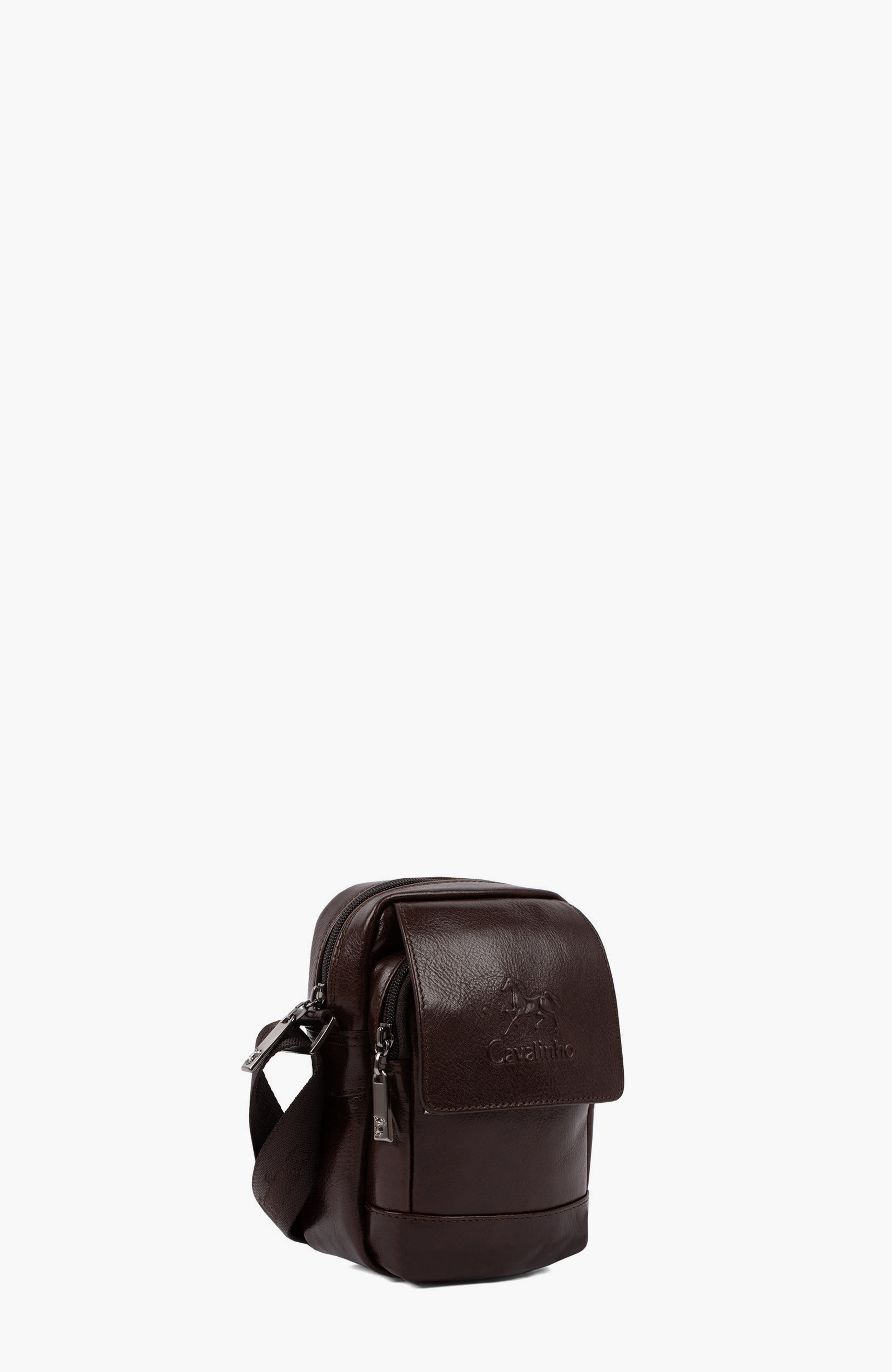 Gentleman Leather Traveler Crossbody Bag 488, Alternate, color, Brown