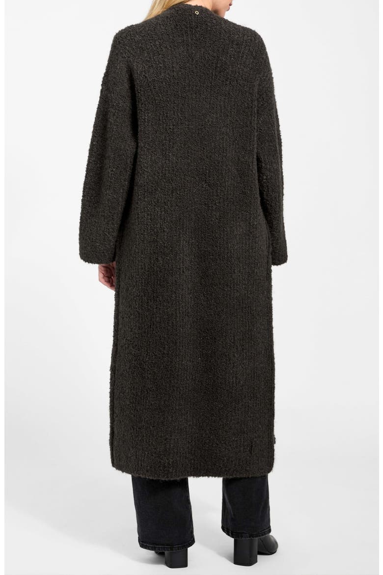 Beniko Bouclé Longline Cardigan, Alternate, color, MEDIUM BROWN