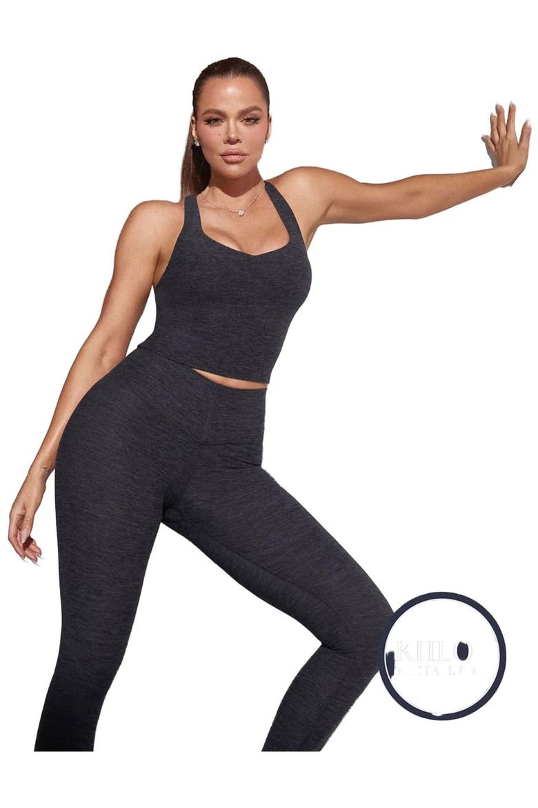 Women's HeatherFlex Anywhere Built-In Bra Tank, Main, color, Black Heather