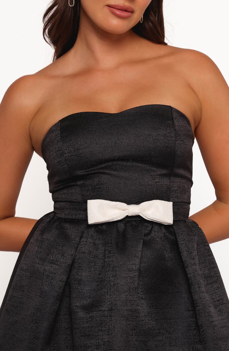 Petal & Pup Valentina Bow Strapless Minidress, Alternate, color,