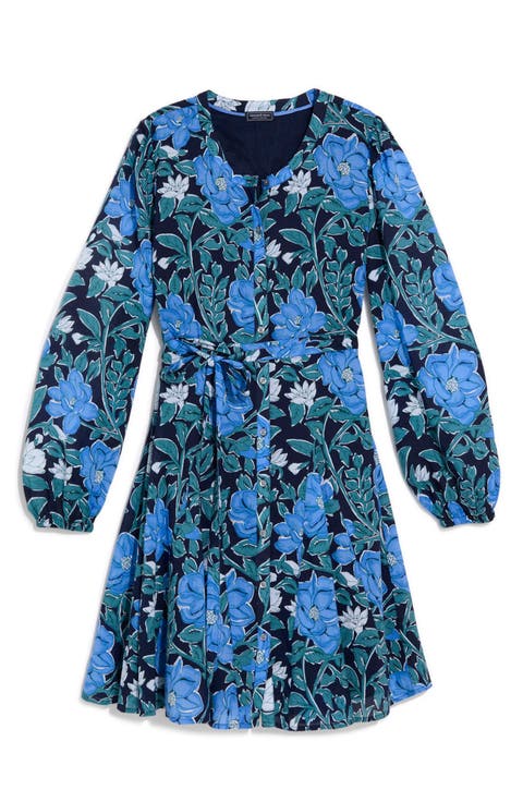 Lola Floral Long Sleeve Shirtdress