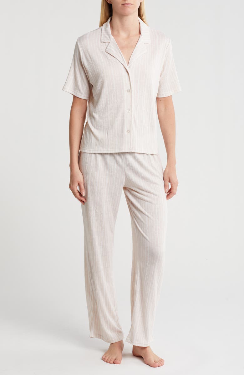Nicole Miller Stripe Gauze Pajamas, Main, color,