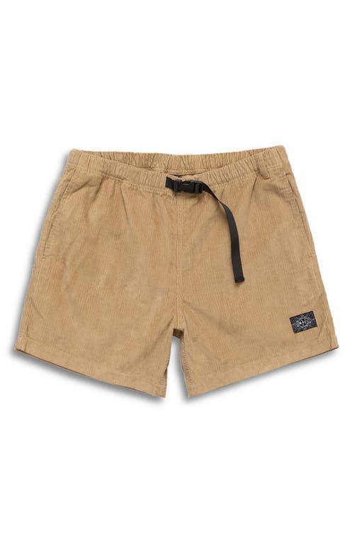 Maui And Sons Maui & Sons Camp 84 Corduroy Walking Shorts In Tan