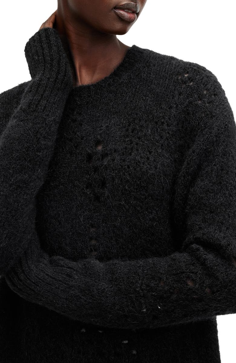AllSaints Winnie Alpaca & Merino Wool Blend Sweater, Alternate, color, 