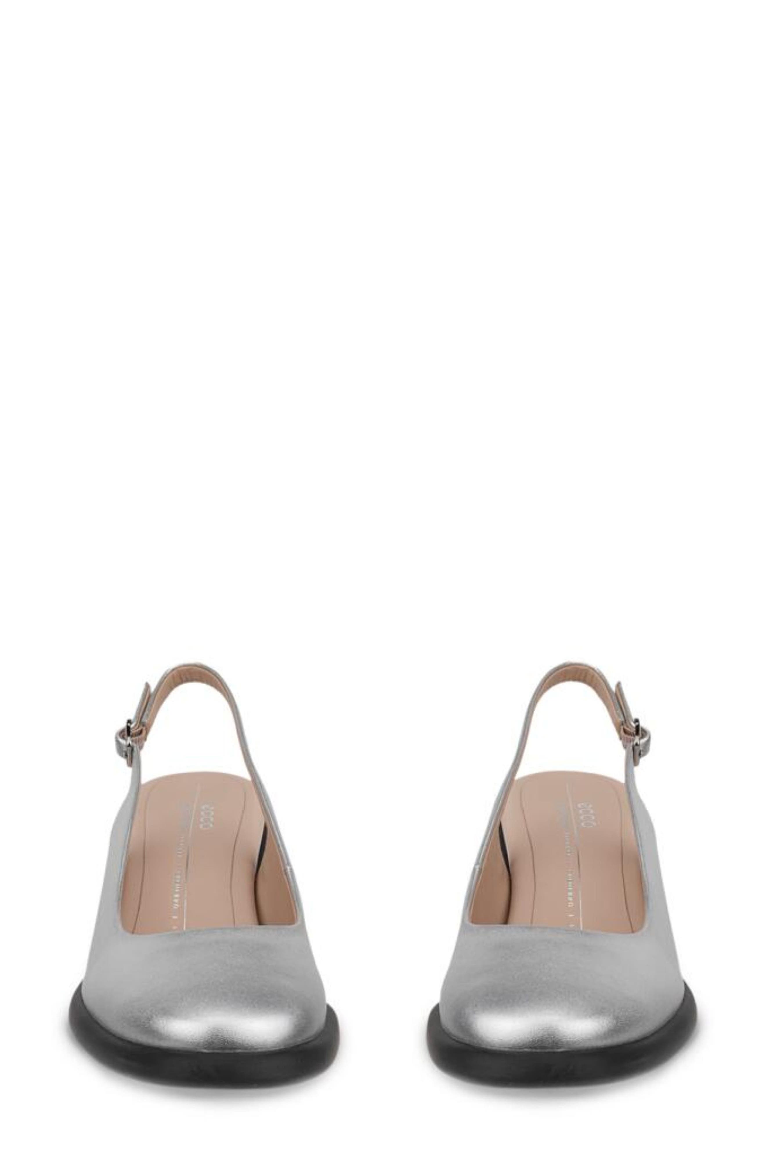 Sculpted LX 55 Slingback Pump, Alternate, color, PURE SILVER
