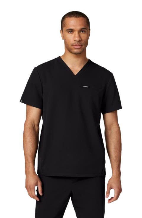 Platt Men's 3-Pocket Classic V-Neck Scrub Top