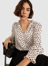 Baukjen Cela Ruffled Neck Blouse