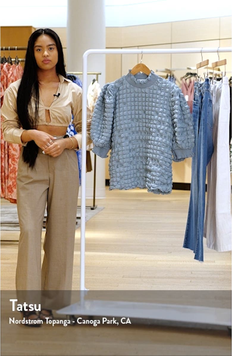 Textured Mock Neck Top, sales video thumbnail