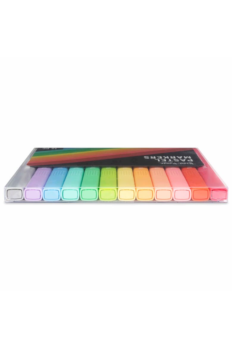 Pastel Markers12Pc, Alternate, color, Multicolored