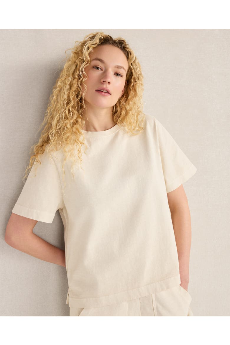 Garment-Dyed Organic Cotton Jersey Knit Tee, Main, color, Garment Dye Misty Beige