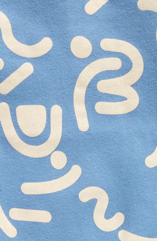 Tiny Tribe Wiggle Print Romper In Blue