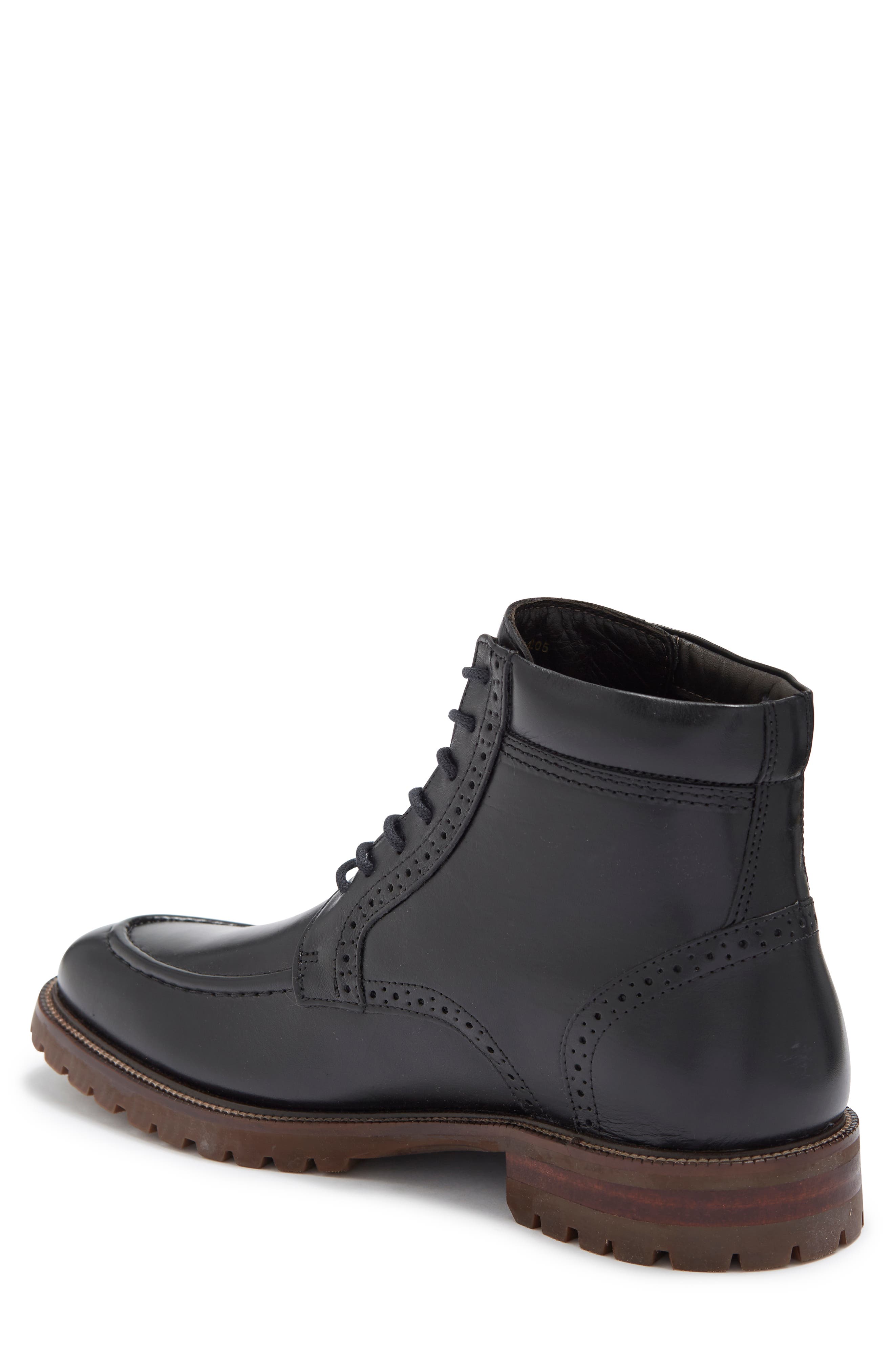Johnston & Murphy Stratford Leather Boot, Alternate, color, 