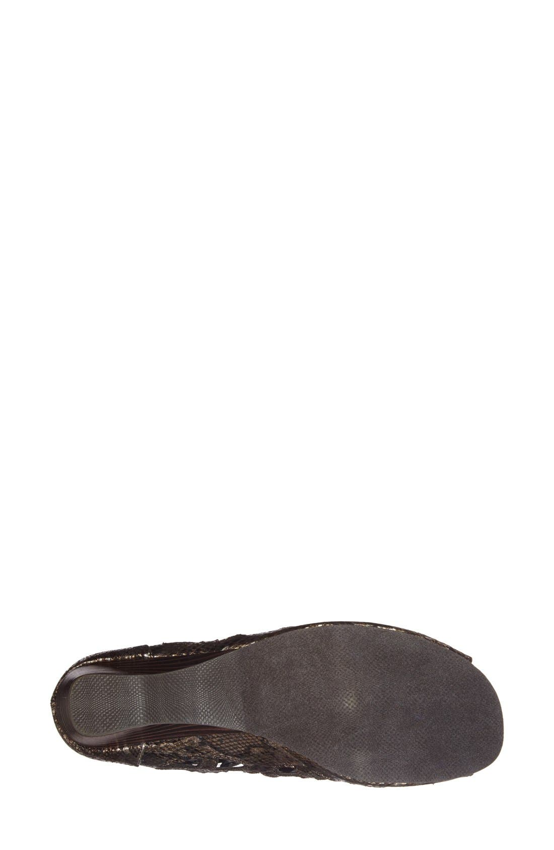 'Pixie II' Cutout Lace Up Sandal, Alternate, color, BLACK SNAKE