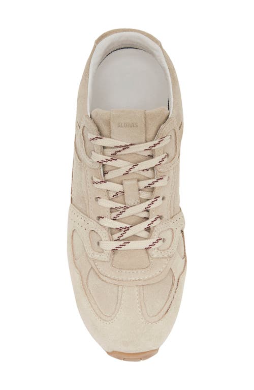 Alohas Suede Lace-up Sneakers In Neutral