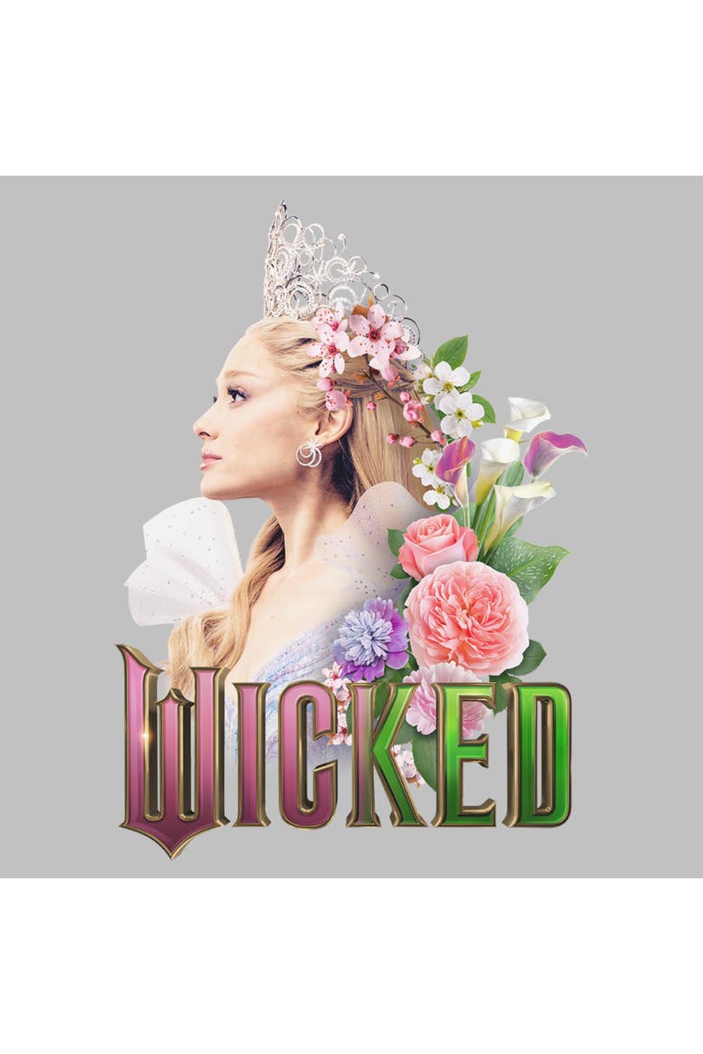 Women's Wicked For Good Glinda Side Profile Pose  Graphic T-Shirt, Alternate, color, Athletic Heather