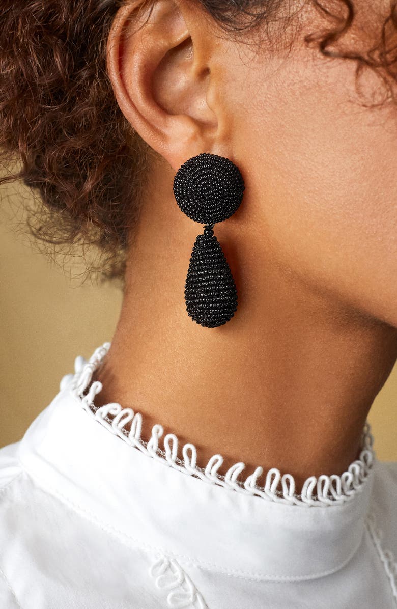 BaubleBar Ramona Beaded Statement Drop Earrings, Alternate, color,