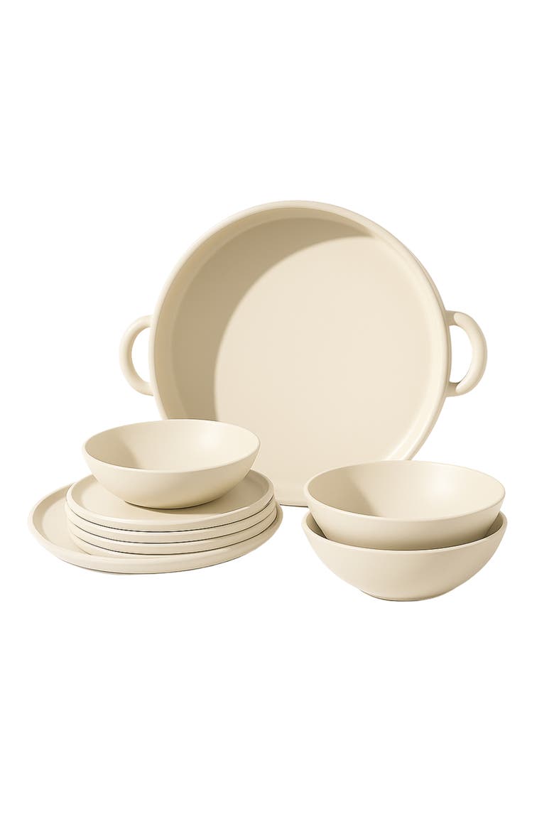 Family Feast Dinnerware, Set of 13 Pieces, Main, color, Matte White