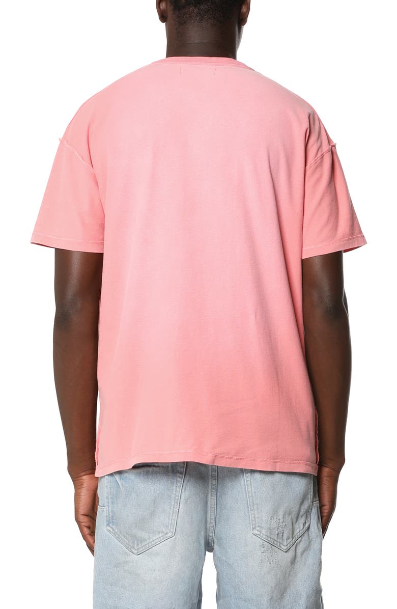 PURPLE BRAND Textured Inside Out Cotton Graphic T-Shirt, Alternate, color, Pink